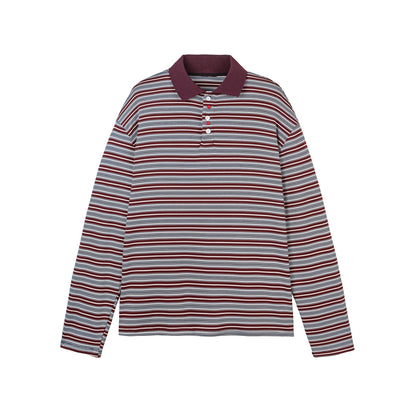 Long Sleeve  Button One Obvious Relaxed Fit Polo Collar