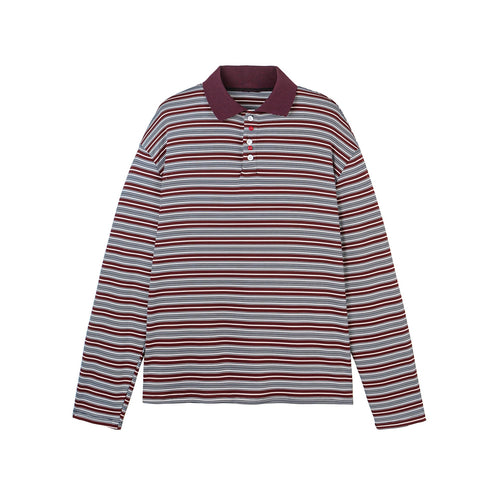 Long Sleeve  Button One Obvious Relaxed Fit Polo Collar