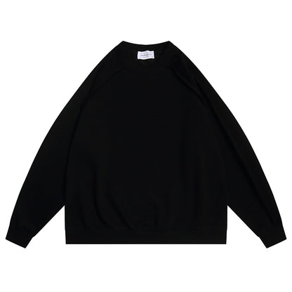 Line Splicing  Long Sleeve  Round Neck  Hoodie Sweatshirt